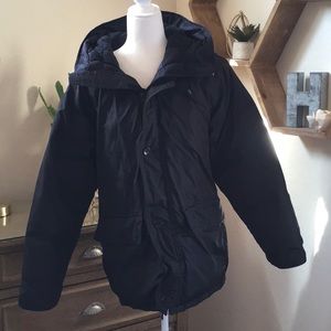 Banana Republic goose down coat. Size small. Black